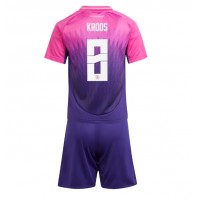 Camiseta Alemania Toni Kroos #8 Segunda Equipación Replica Eurocopa 2024 para niños mangas cortas (+ Pantalones cortos)